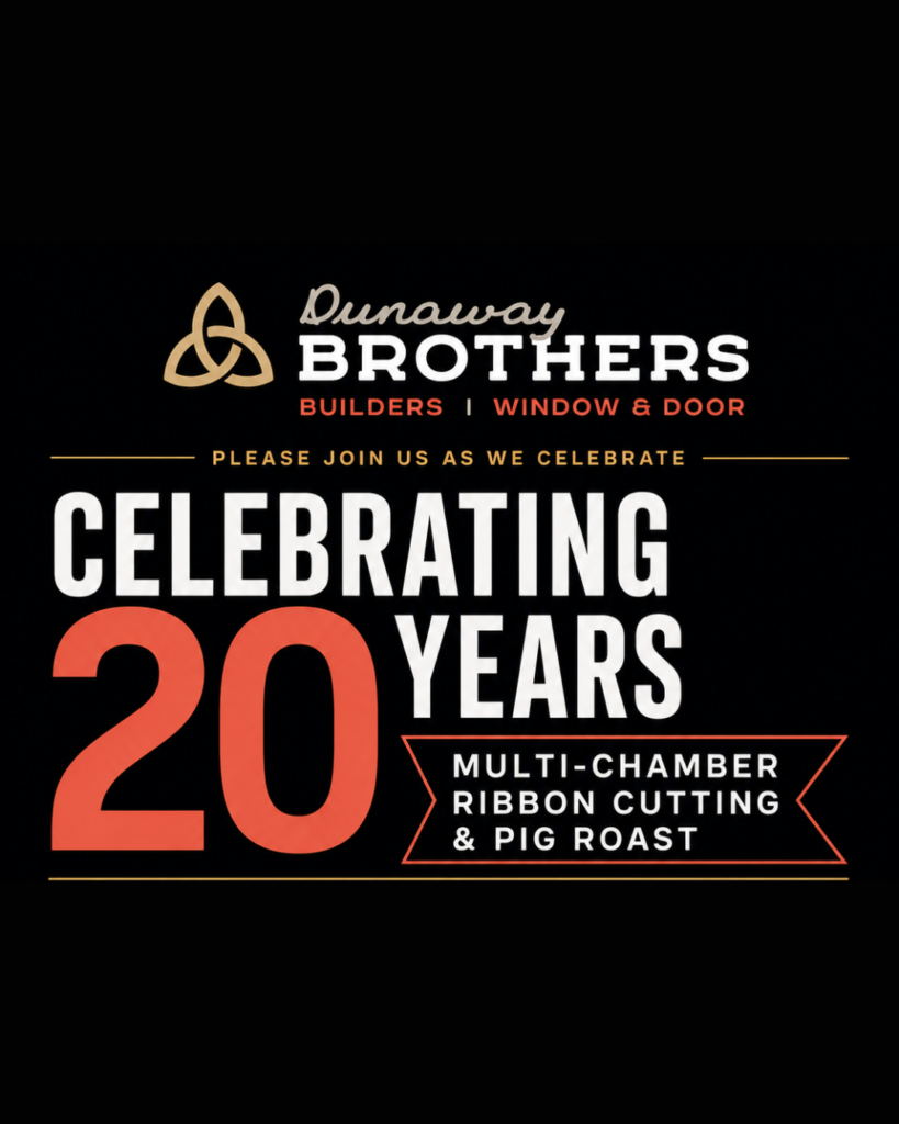 Dunaway Brothers 20 Year Celebration and Ribbon Cutting event graphic